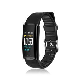 Color Screen Bluetooth Bracelet Dynamic Heart Rate Blood Pressure Waterproof Step Record