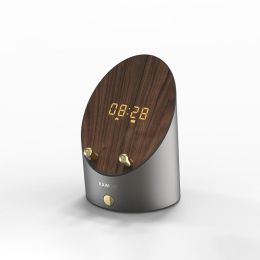 Portable Mini Desktop Wireless Alarm Clock Bluetooth Speaker