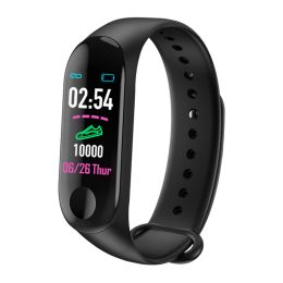 M3 Smart Bracelet M3 Color Screen Bracelet Heart Rate Blood Pressure Bluetooth Sports Pedometer