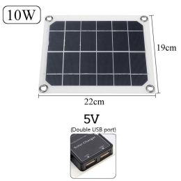 Outdoor Charging Polysilicon Battery Dual USB Interface Solar Panel