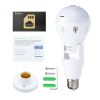 360Â° Panoramic Hidden Wifi IP Camera Light Bulb Home Security Lamp Cam HD 1080P