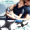 DROCON Mini Drone for Kids, Scouter Foldable Beginner drone with Altitude Hold/3D Flips/Self-Rotating/Headless Mode/One-Key Take-Off & Landing/One-Key