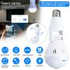 360Â° Panoramic Hidden Wifi IP Camera Light Bulb Home Security Lamp Cam HD 1080P