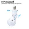 360Â° Panoramic Hidden Wifi IP Camera Light Bulb Home Security Lamp Cam HD 1080P