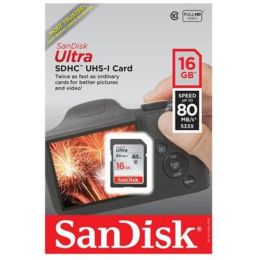 SanDisk Ultra 16 GB Class 10/UHS-I SDHC