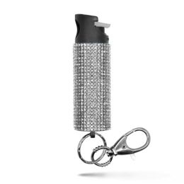 Guard Dog Bling It On Keychain Pepper Spray White