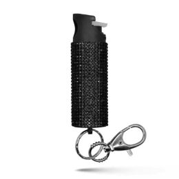 Guard Dog Bling It On Keychain Pepper Spray Black