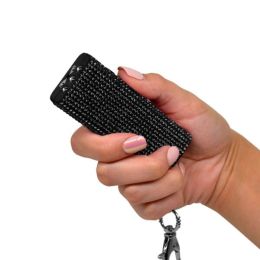 Guard Dog Bling It On Mini Stun Gun w Rhinestone Black