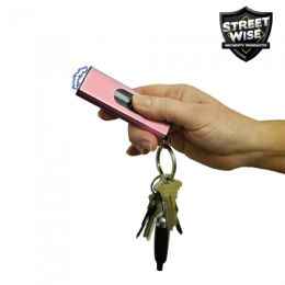 Streetwise USB 22 mil Stun Gun Flashlight Pink