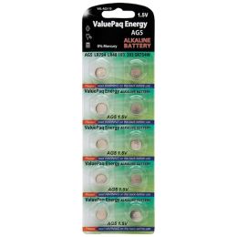 Dantona VAL-AG5-10 ValuePaq Energy AG5 Alkaline Coin Cell Batteries, 10 Pack