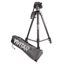 Vivitar VIV-VPT-3662 Professional Tripod with 3-Way Fluid Pan Head (62 Inches)